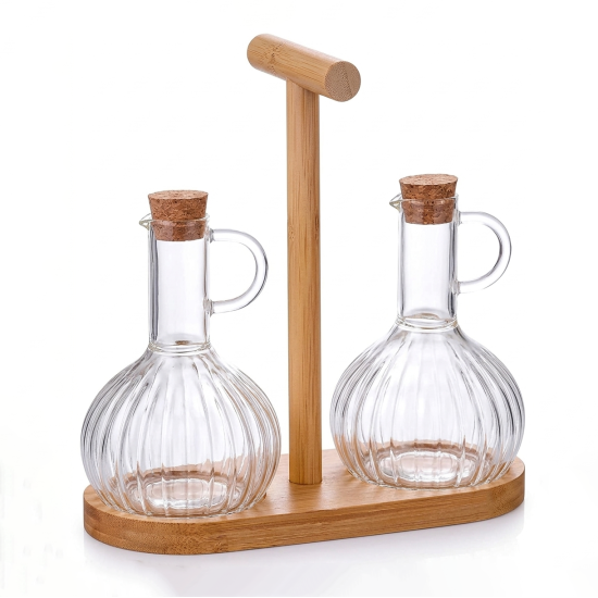 Glass Oil Dispenser 350 ml - 2 Pcs